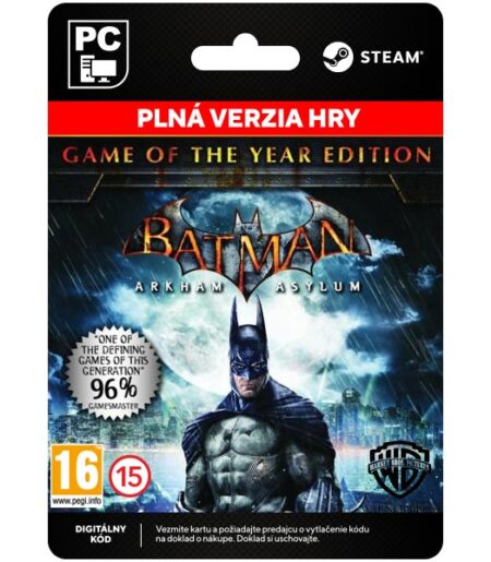 Batman: Arkham Asylum (Game of the Year Edition) [Steam] od Warner Bros. Games