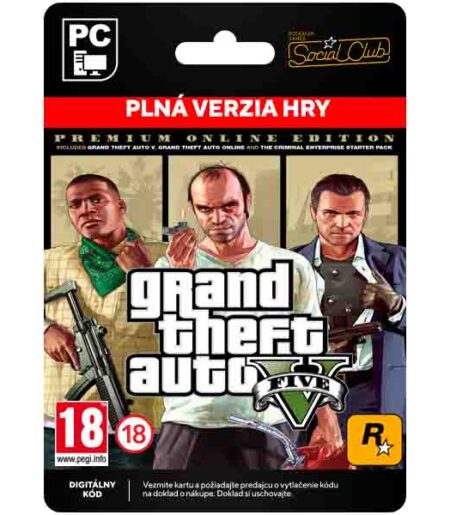 Grand Theft Auto 5 (Premium Online Edition) [Social Club] od Rockstar Games