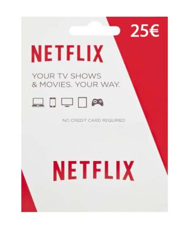 Netflix 25€ - elektronická peňaženka od Netflix