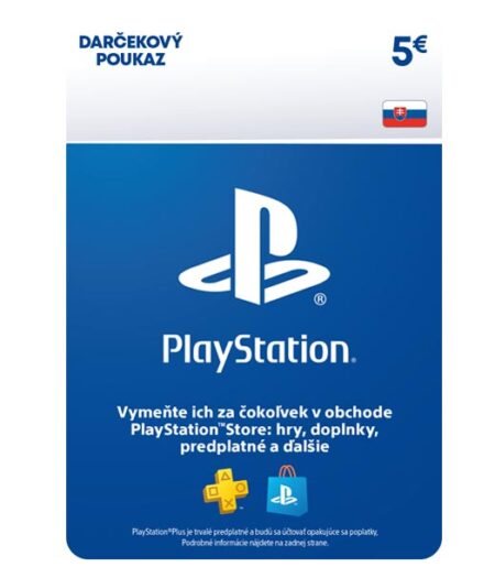 Sony PlayStation Store predplatená karta 5 € od SONY