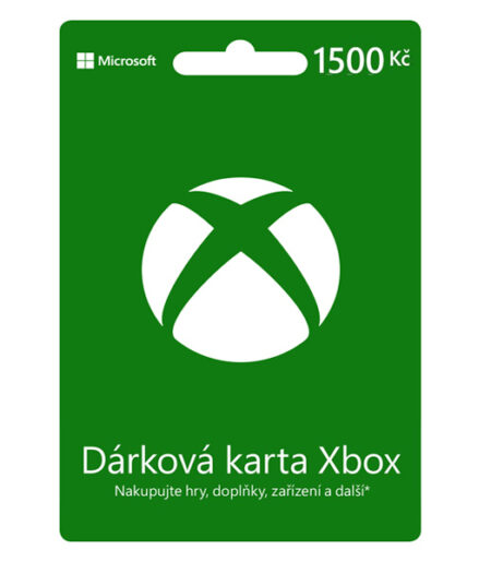 Xbox Store 1 500Kč - elektronická peňeženka od Microsoft