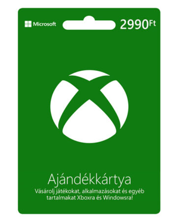 Xbox ajándékkártya 2 990 Ft od Microsoft