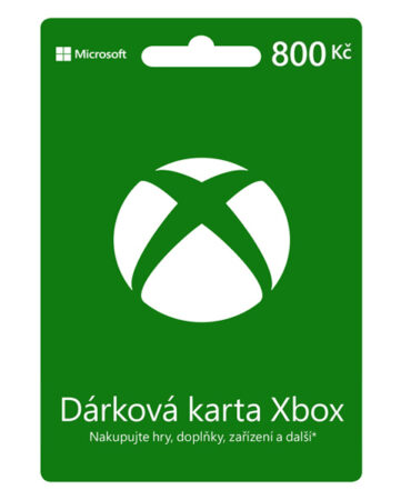 Xbox Store 800Kč - elektronická peňeženka od Microsoft